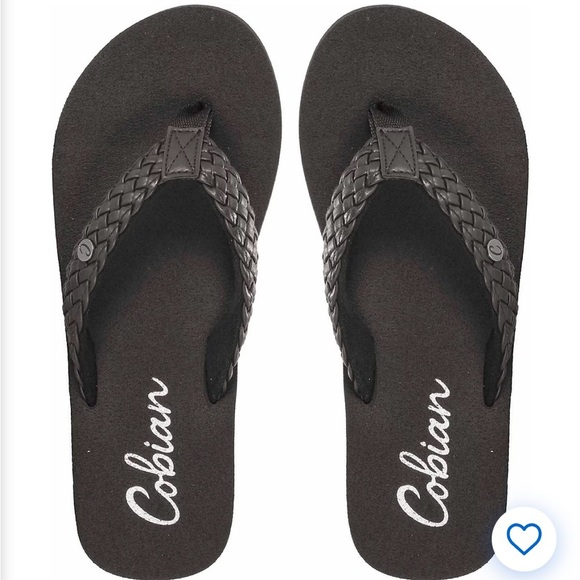 NWT Cobian Women's Braided
Bounce Flip-Flops Sz 9 in black! - Picture 4 of 9